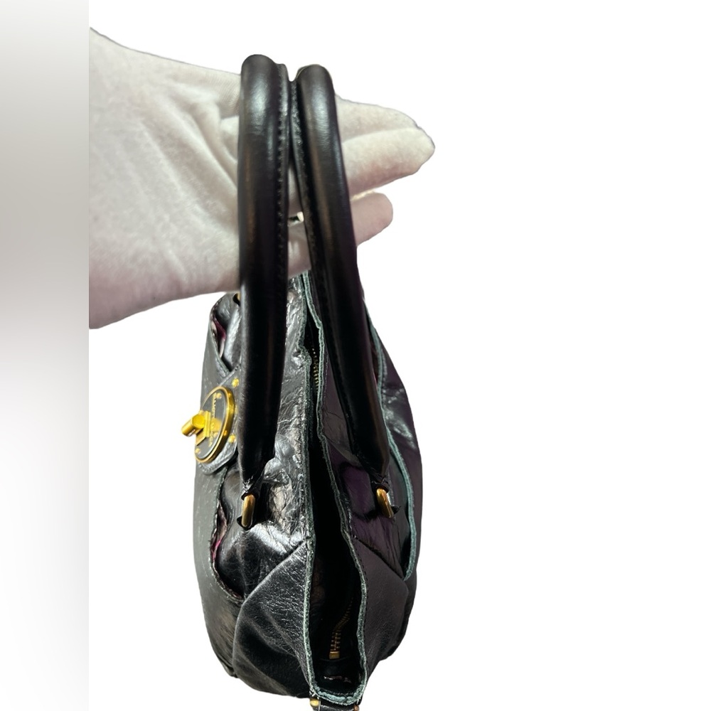 Elliott Lucca Black Leather Handbag - Picture 6 of 16